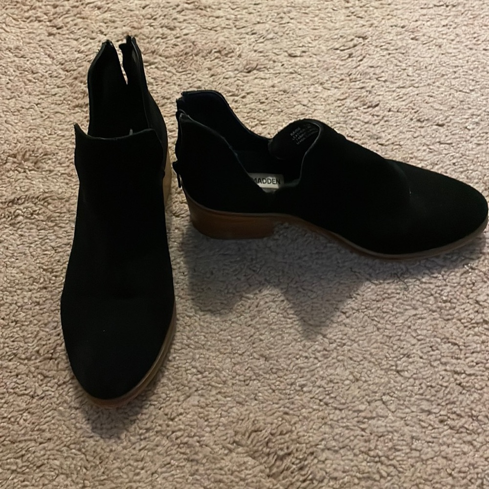 Steve Madden Black Booties